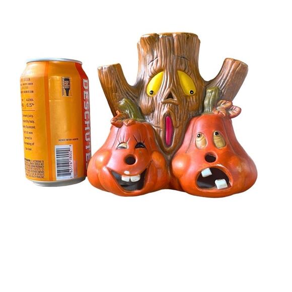 Vntg Painted Ceramic Pumpkin Jack o Lantern
Halloween Decor Cute Whimsical - Picture 7 of 7